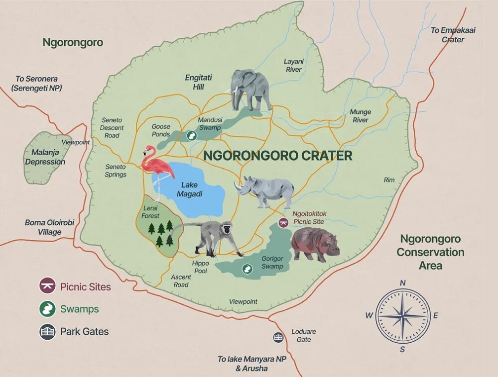 Ngorongoro Crater Safari Guide Image Ngorongoro Crater Safari Guide